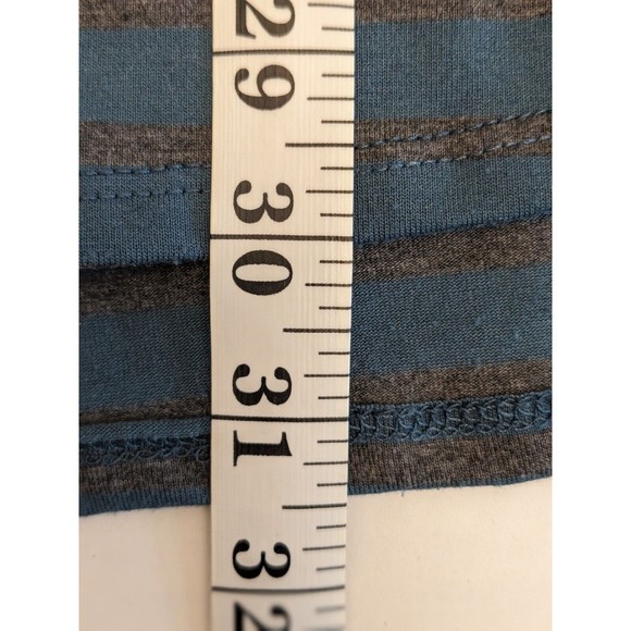 LULAROE PERFECT T SHIRT SIZE Medium M BLUE and grey Stripes EUC - Picture 5 of 9